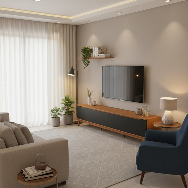 Cómo organizar cables de televisión en el mueble con estilo