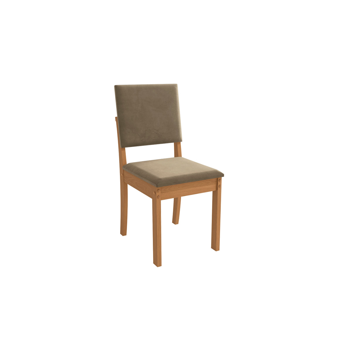 Juego Comedor Kappesberg 1.2m con 4 Sillas Luna Canela/Beige