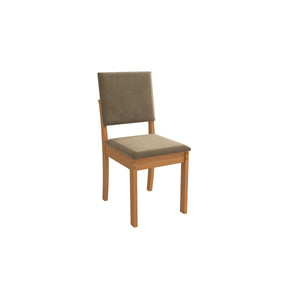 Juego Comedor Kappesberg 1.6m con 4 Sillas Luna Canela/Beige