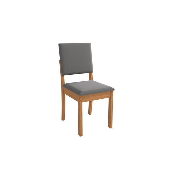 Juego Comedor Kappesberg 1.2m con 4 Sillas Luna Canela/Gris