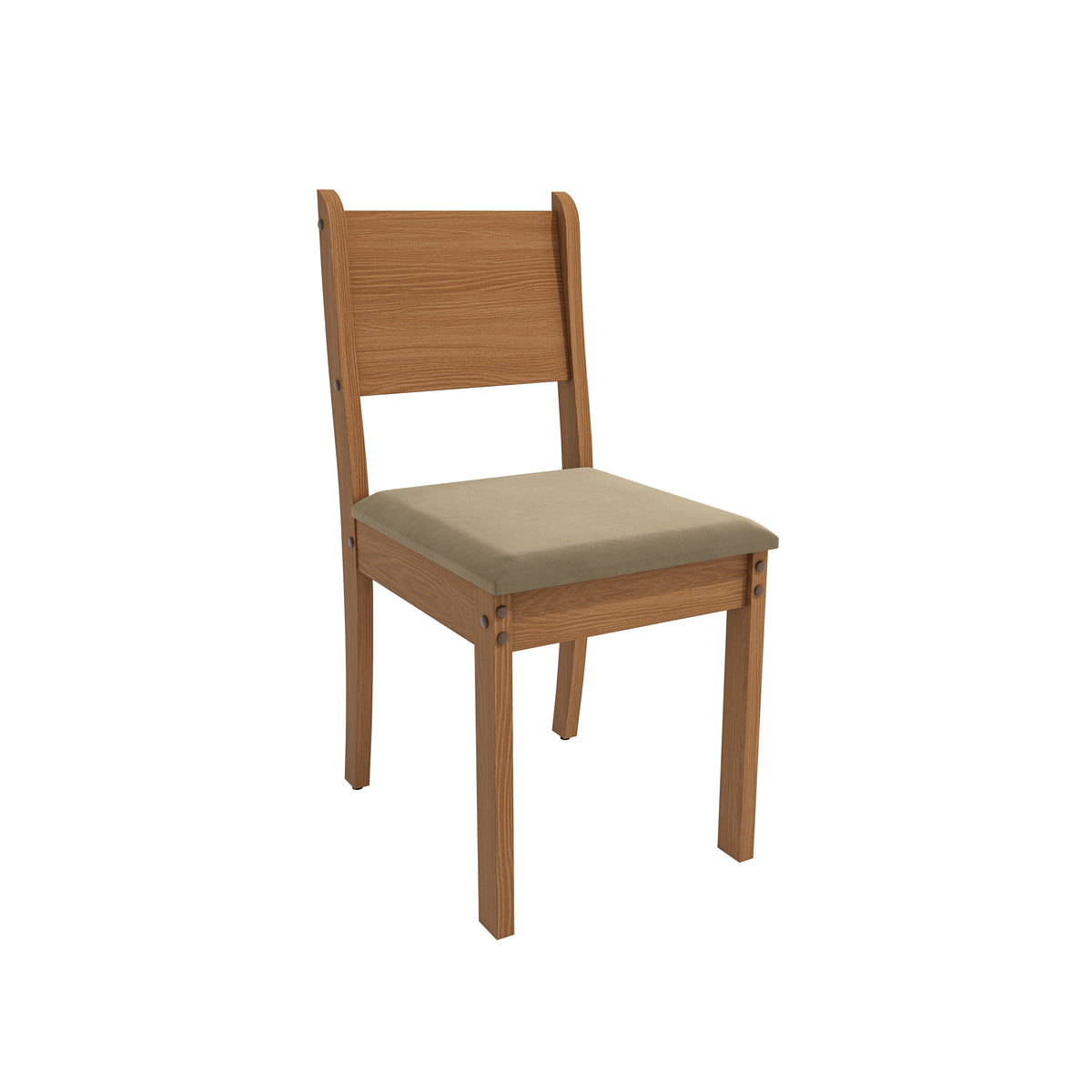 Juego Comedor Kappesberg 1.6m con 4 Sillas Cora Canela/Beige
