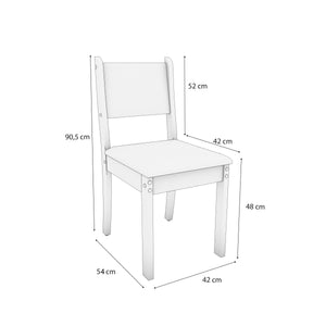 Juego Comedor Kappesberg 1.6m con 6 Sillas Cora Canela/Beige