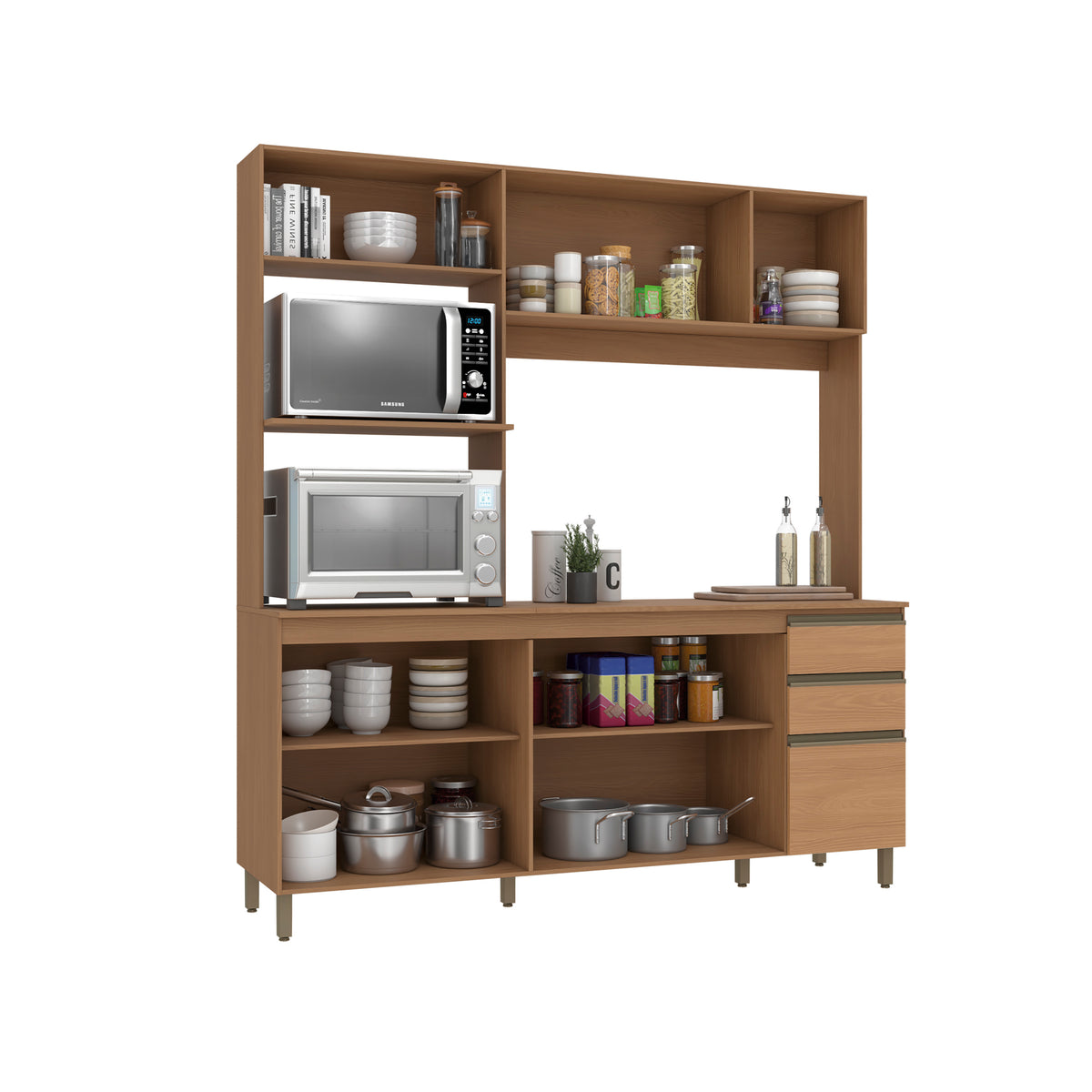 Cocina Integral Kappesberg Luna 192.5cm Canela