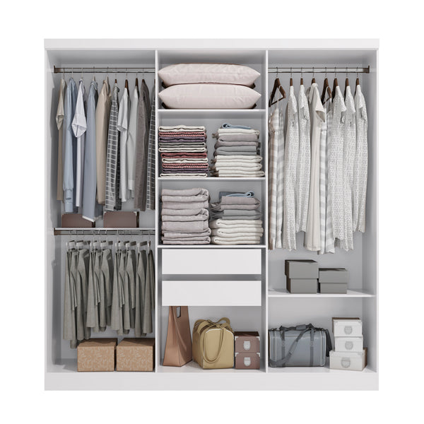 Ropero Closet Matrimonial Kappesberg 6 Puertas Blanco