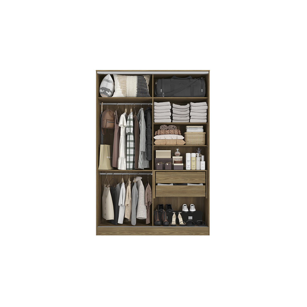 Ropero Closet Matrimonial Kappesberg 2 Puertas Marrón