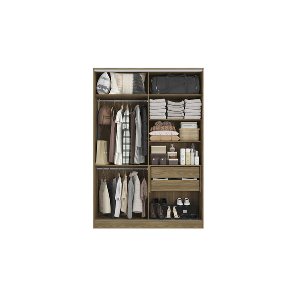 Ropero Closet Matrimonial Kappesberg 2 Puertas Marrón