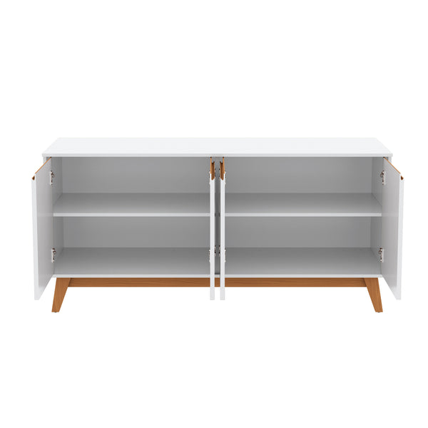 Aparador Bufetero Kappesberg 156cm 4 Puertas Blanco