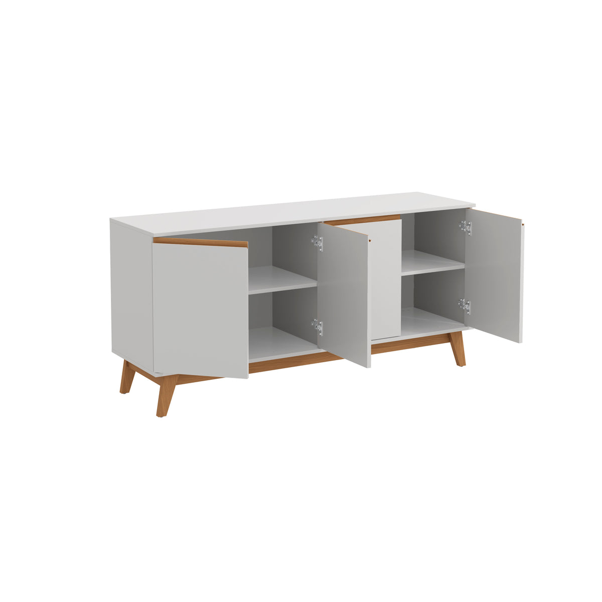 Aparador Bufetero Kappesberg 156cm 4 Puertas Blanco