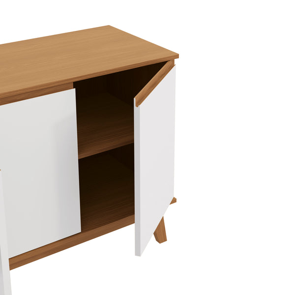 Aparador Bufetero Kappesberg 156cm 4 Puertas Canela/Blanco