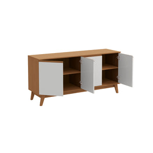 Aparador Bufetero Kappesberg 156cm 4 Puertas Canela/Blanco