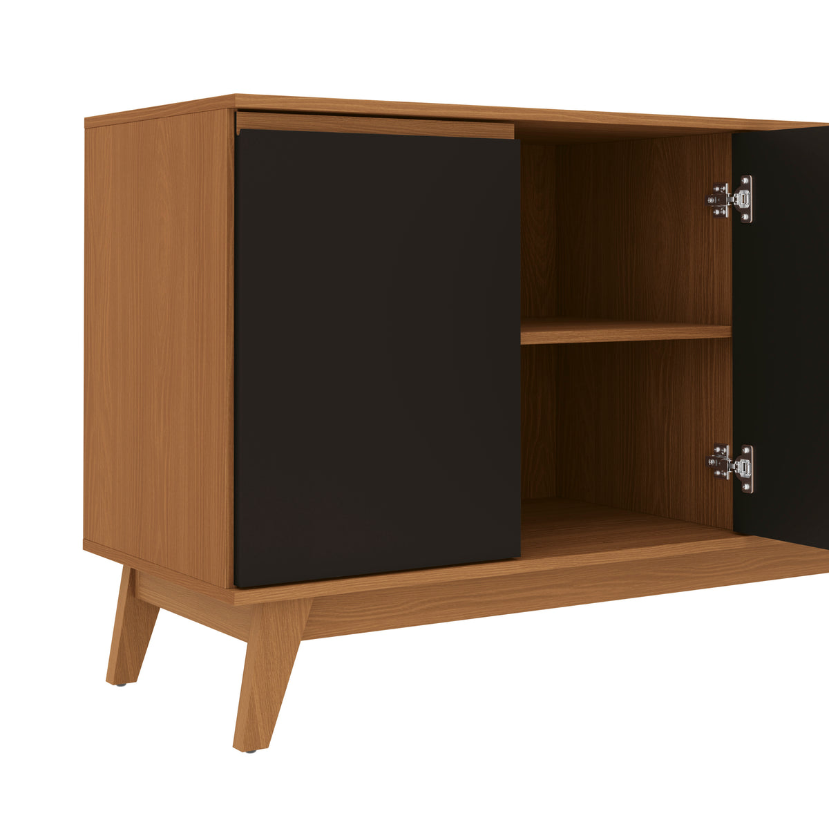 Aparador Vajillero Kappesberg 156cm 4 Puertas Canela/Negro