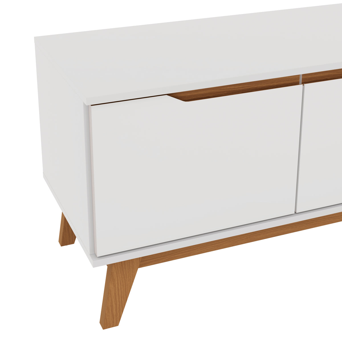 Mueble TV 55" Kappesberg 136cm con 3 Puertas Blanco