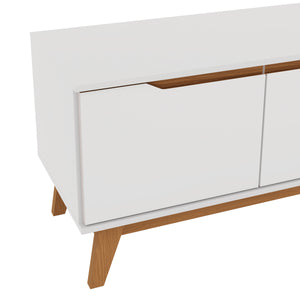 Mueble TV 55" Kappesberg 136cm con 3 Puertas Blanco