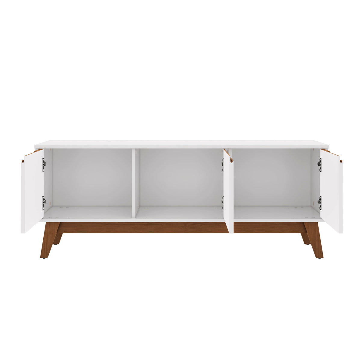 Mueble TV 55" Kappesberg 136cm con 3 Puertas Blanco