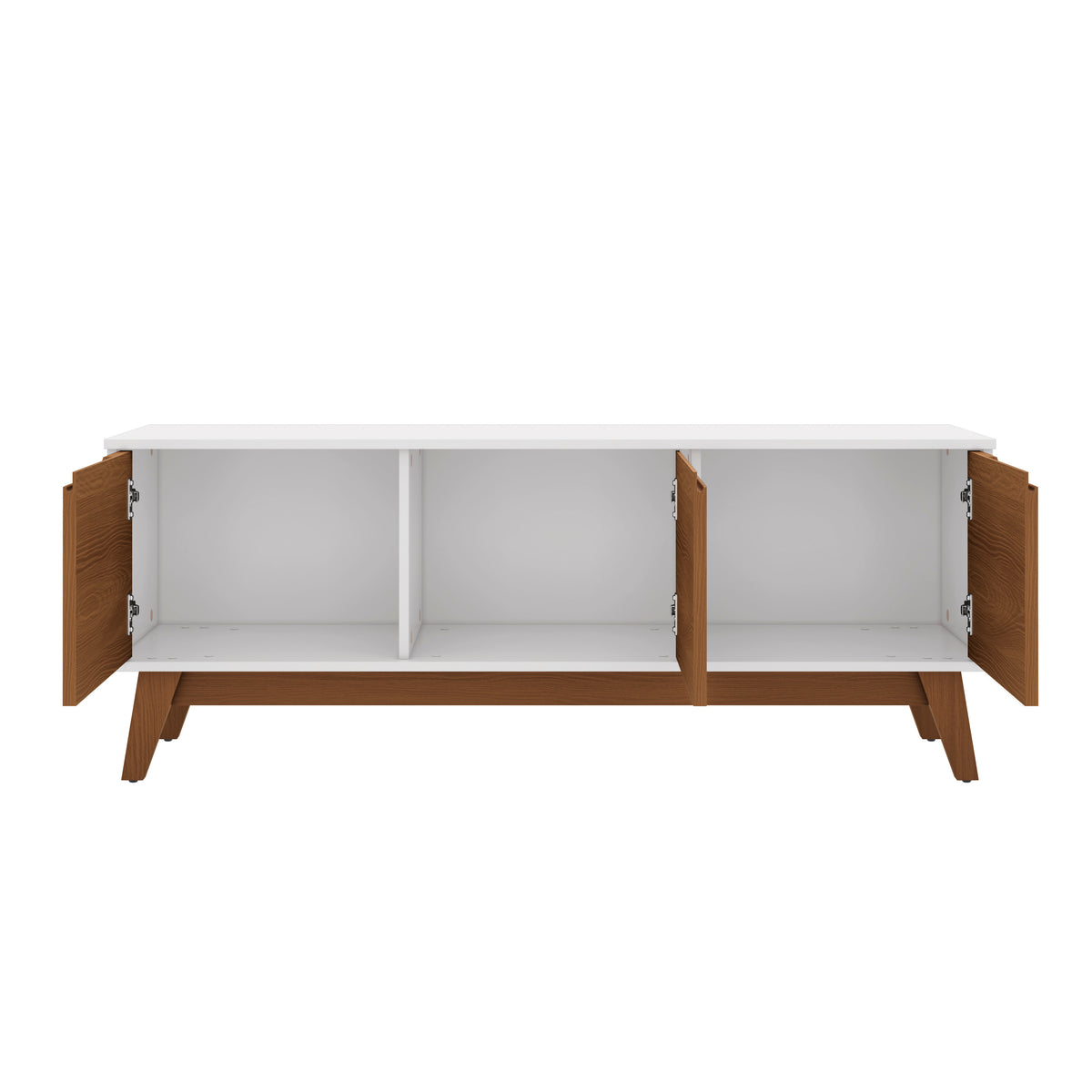 Mueble TV 55" Kappesberg 136cm con 3 Puertas Blanco/Canela
