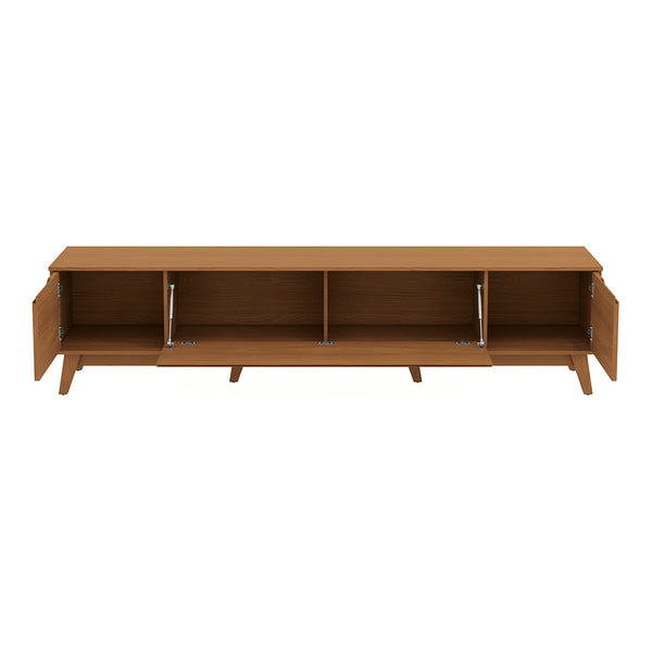 Mueble TV 85" Kappesberg 218cm con 3 Puertas Canela