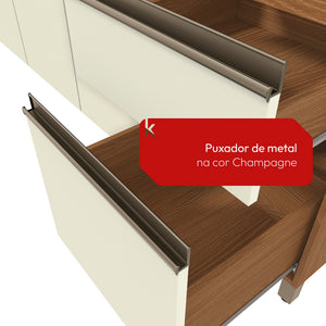 Cocina Integral Kappesberg 192.5cm Canela/Blanco Sin Tarja