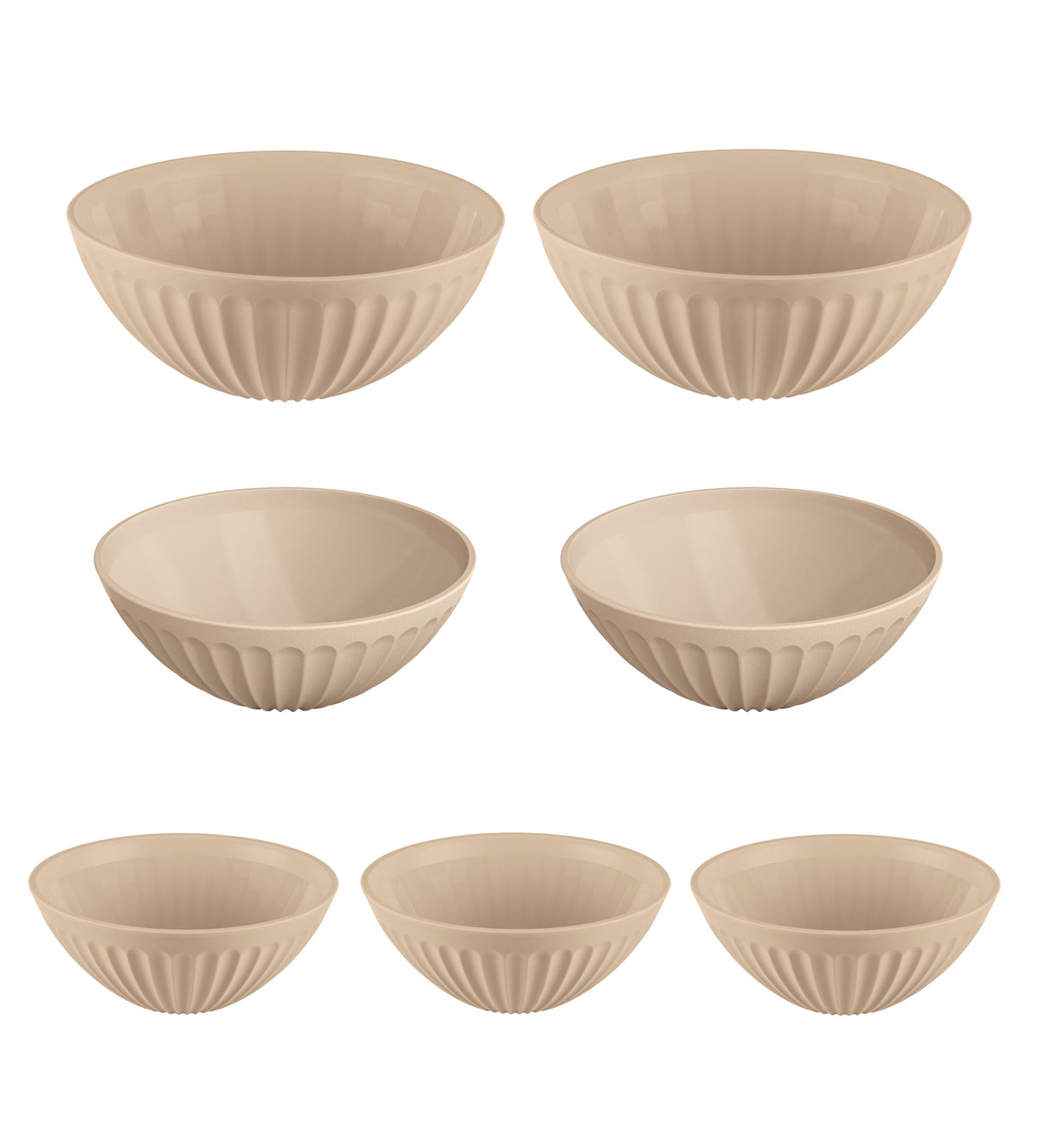 Set 7 ensaladeras para botanas UZ Utilidades café