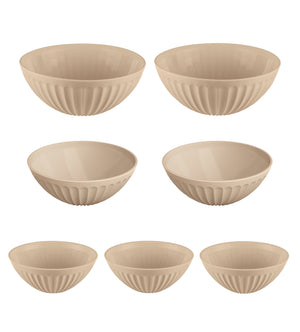 Set 7 ensaladeras para botanas UZ Utilidades café