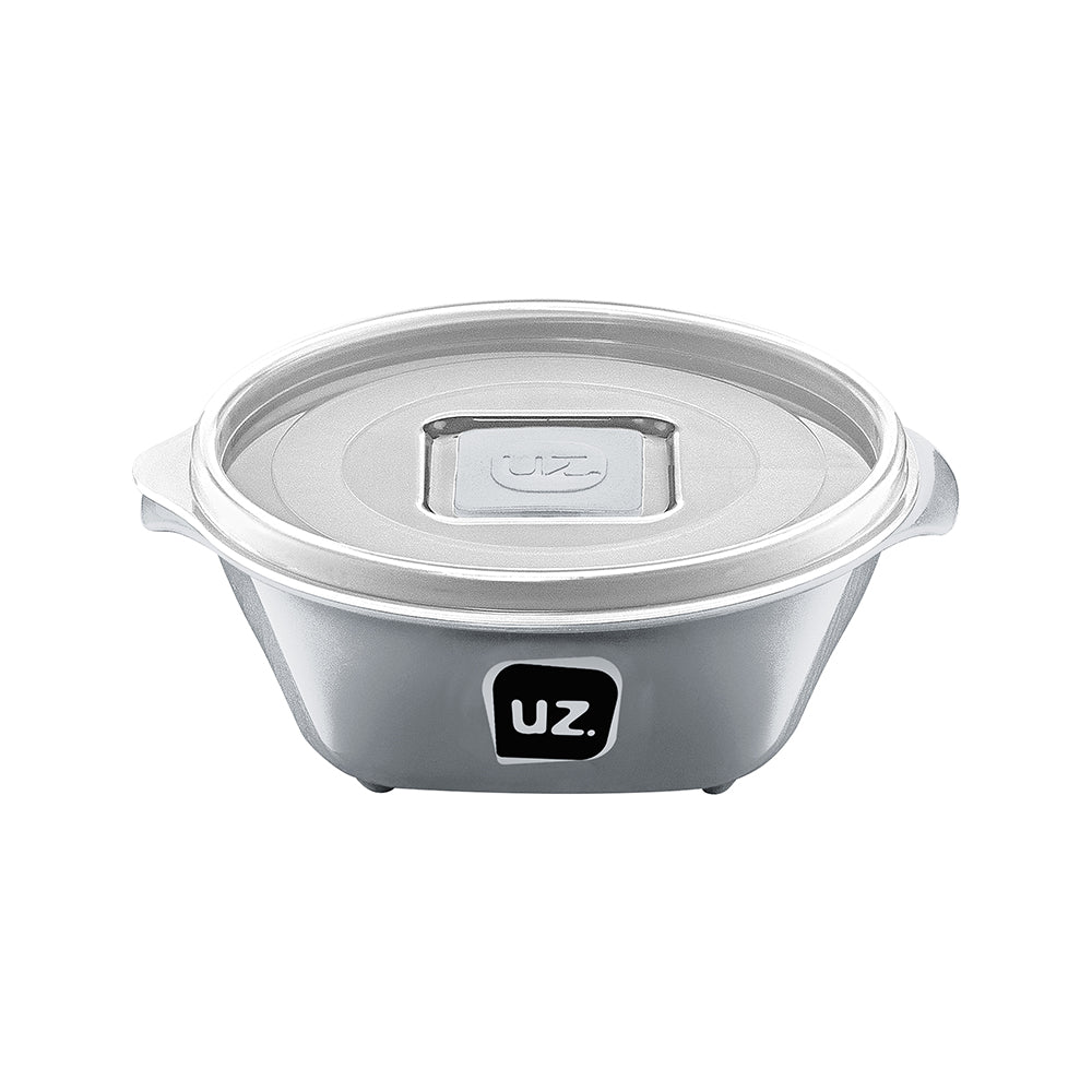 Set 6 contenedores recipientes con tapa UZ Utilidades gris