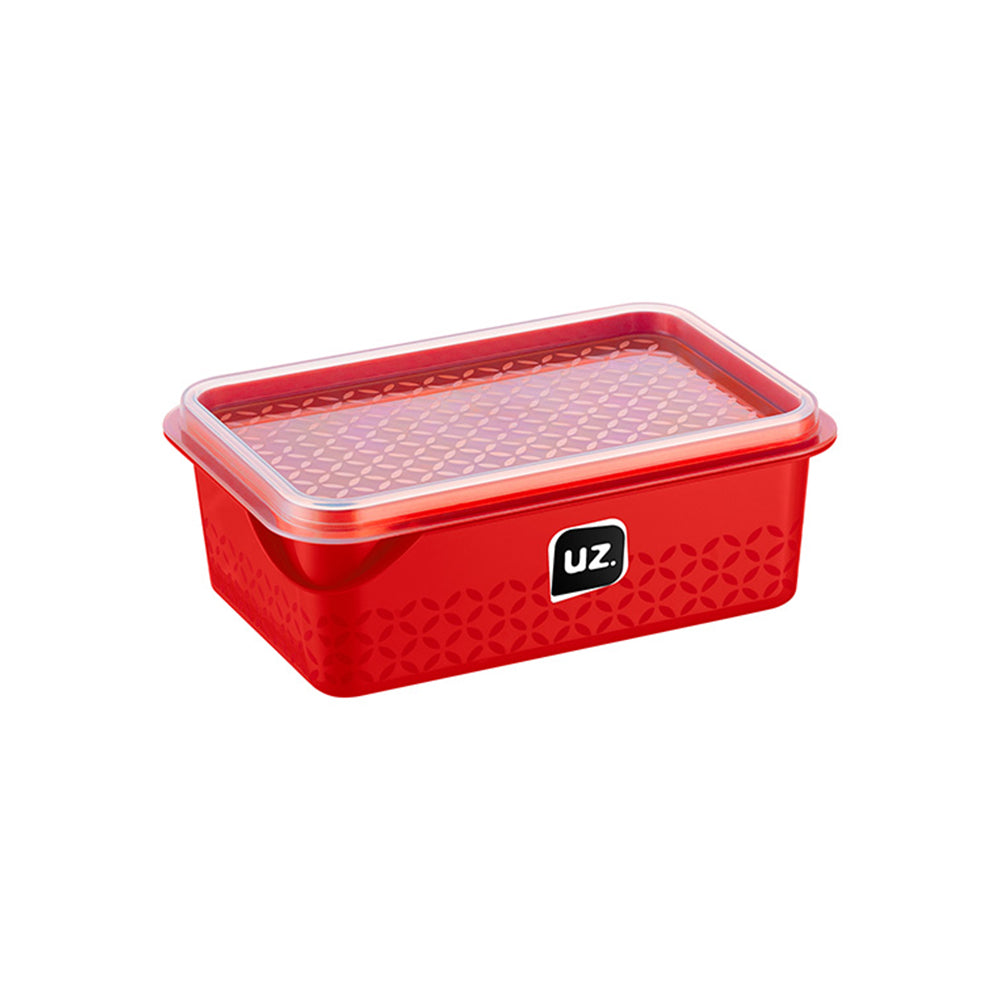 Set 6 contenedores multiuso con tapa UZ Utilidades rojo
